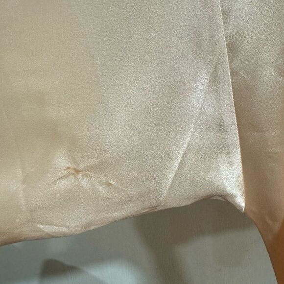 Christian Dior Vintage Elegant Peach Pink Satin Belted Short Robe - Picture 6 of 6